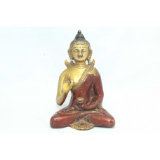 Buddhism God Blessing Buddha Idol Statue Brass Figure Home Decorative